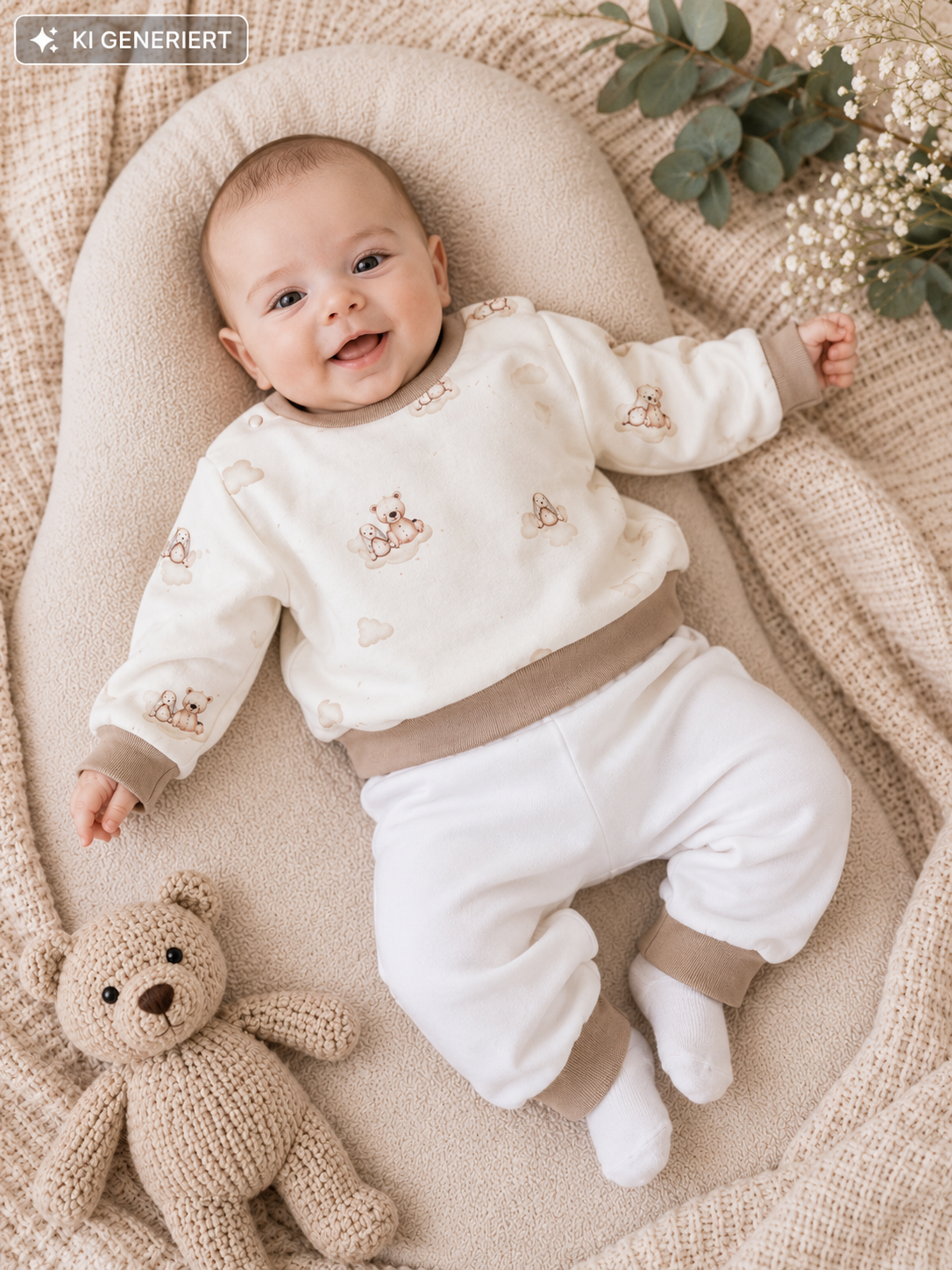 Pulli Bärchen und Hase Größe 50/56
